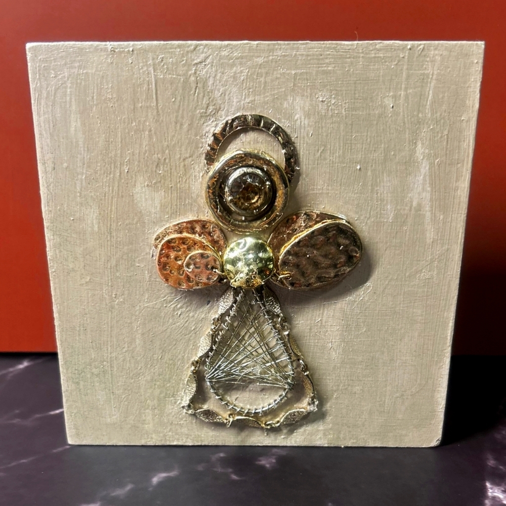 Repurposed Jewelry Angel Custom Art